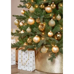 Mica Decorations Bal Glas Goud 42 Stuks - D7cm