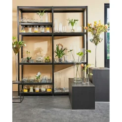 Mica Decorations Bloemen/planten Vaas - Gerecycled Glas - D19 X H18 Cm