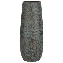 Mica Decorations Bloemenvaas Clemente - 55 X 21 Cm - Groen/koper