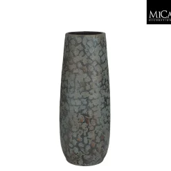 Mica Decorations Bloemenvaas Clemente - 55 X 21 Cm - Groen/koper