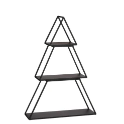 Mica Decorations Decoratie Tray Boom Zwart 3 Delig - L50xb14xh71cm