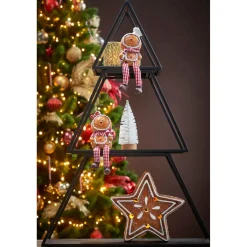 Mica Decorations Decoratie Tray Boom Zwart 3 Delig - L50xb14xh71cm