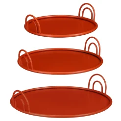 Mica Decorations Dienblad - Set Van 3 - Rood