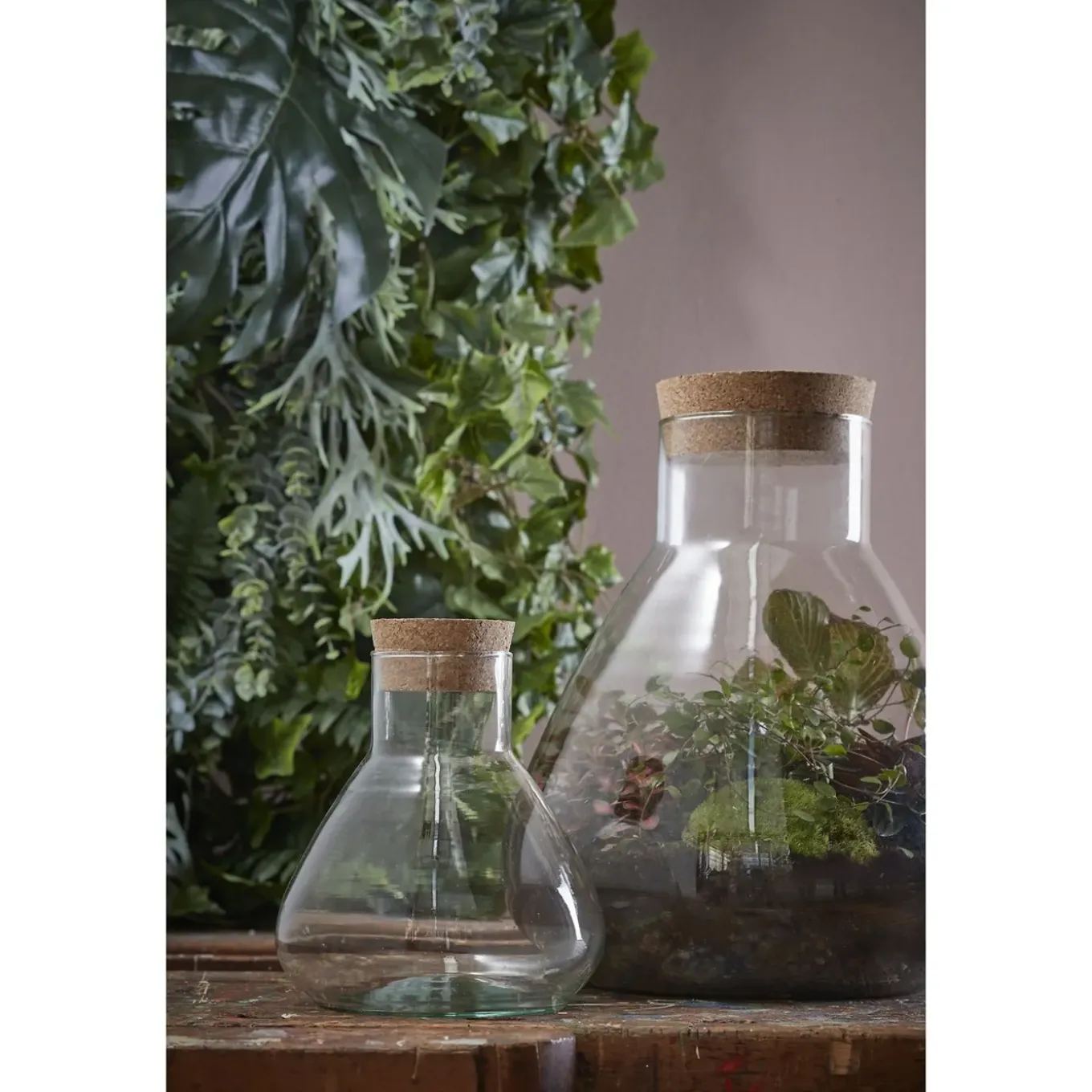 Mica Decorations Emily Voorraadpot Transparant - H32xd29 -5cm