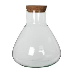 Mica Decorations Emily Voorraadpot Transparant - H32xd29 -5cm