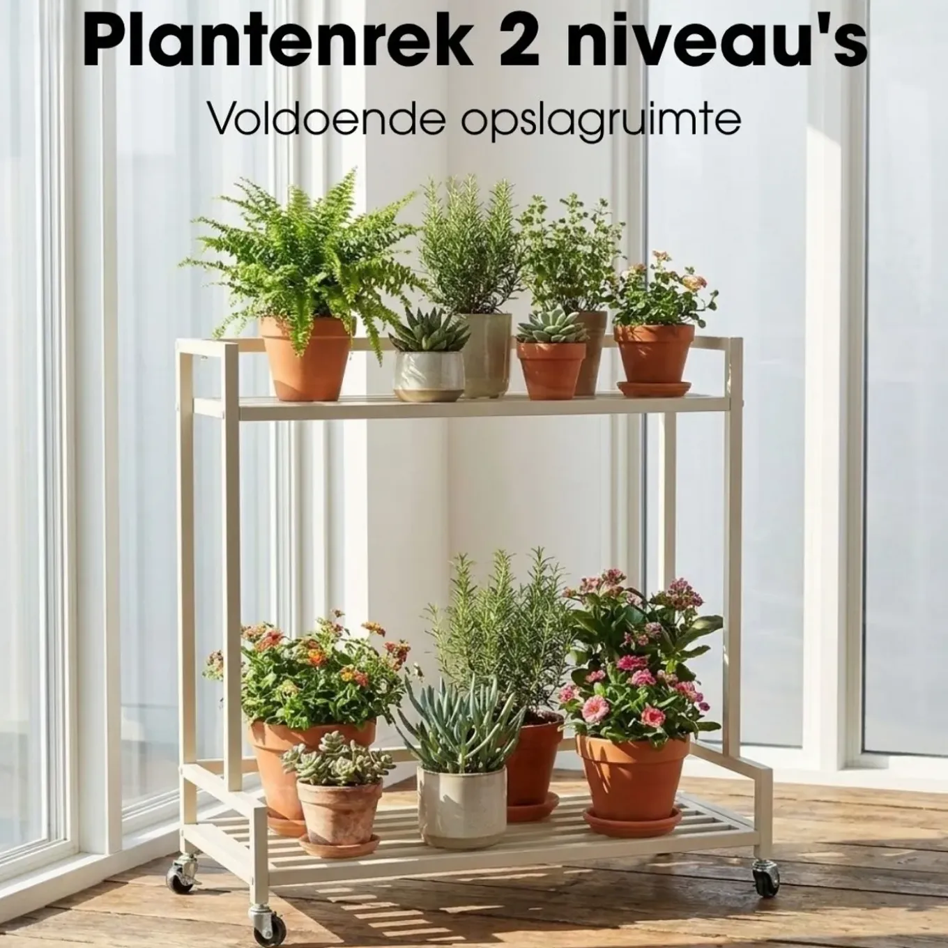 Mica Decorations Greenrax Plantenstandaard 81cm Off White