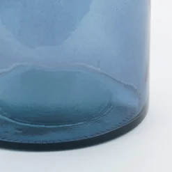 Mica Decorations Guan Fles Glas Blauw - H40xd15cm