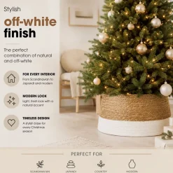 Mica Decorations Kerstboomrok Off White - H26cm - D58cm