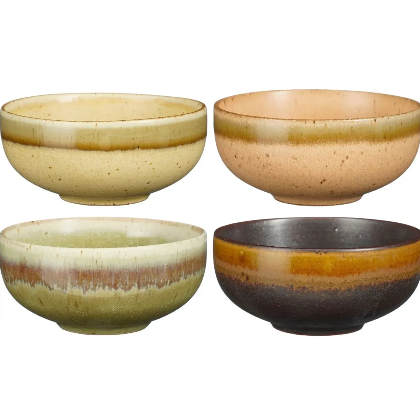 Mica Decorations Kommen Set 4 Stuks D11 X 5 -5 Cm