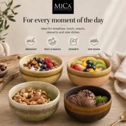 Mica Decorations Kommen Set 4 Stuks D11 X 5 -5 Cm