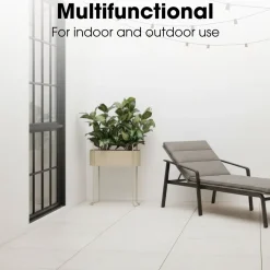 Mica Decorations Moritz Plantenstandaard -55x24x65cm - Beige