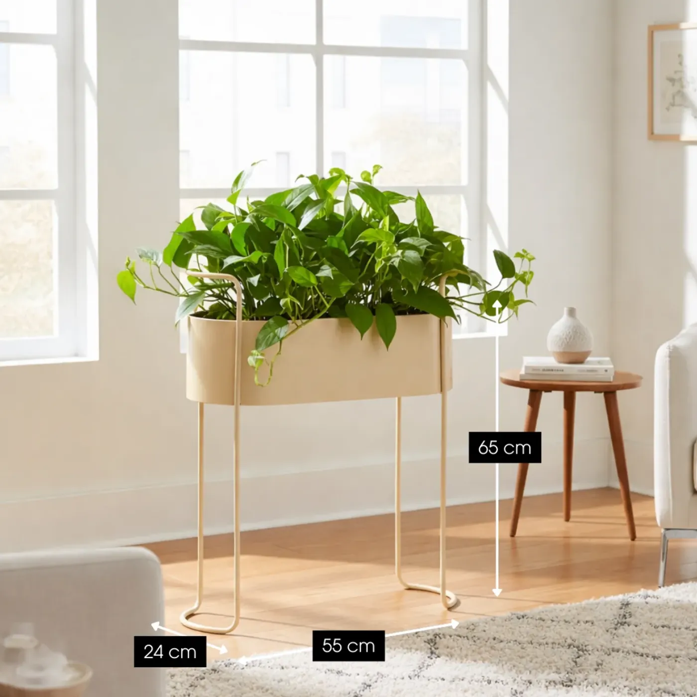 Mica Decorations Moritz Plantenstandaard – Beige