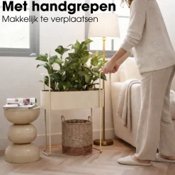 Mica Decorations Moritz Plantenstandaard – Beige