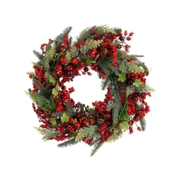 Mica Decorations Norah Krans Rood - H13xd50cm