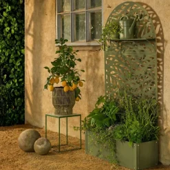 Mica Decorations Plantenstandaard Buiten Groen H180xb33xl90cm