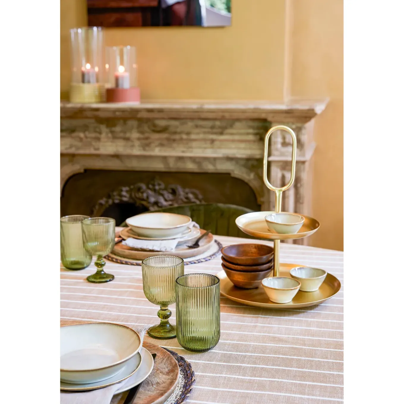 Mica Decorations Rama Decoratie Etagere Goud - L28xb28xh36cm