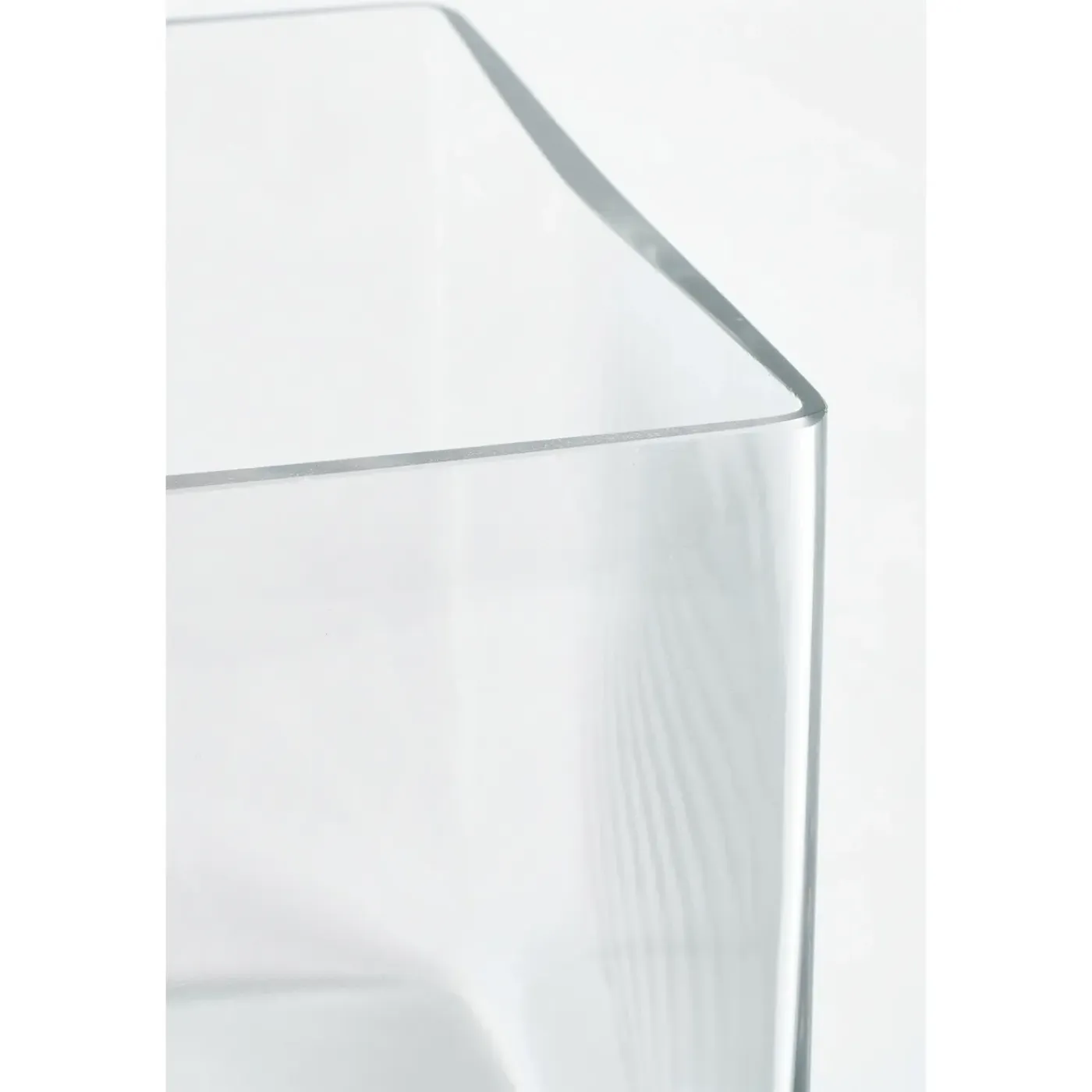 Mica Decorations Vaas - Vierkant - Glas - 20 Cm
