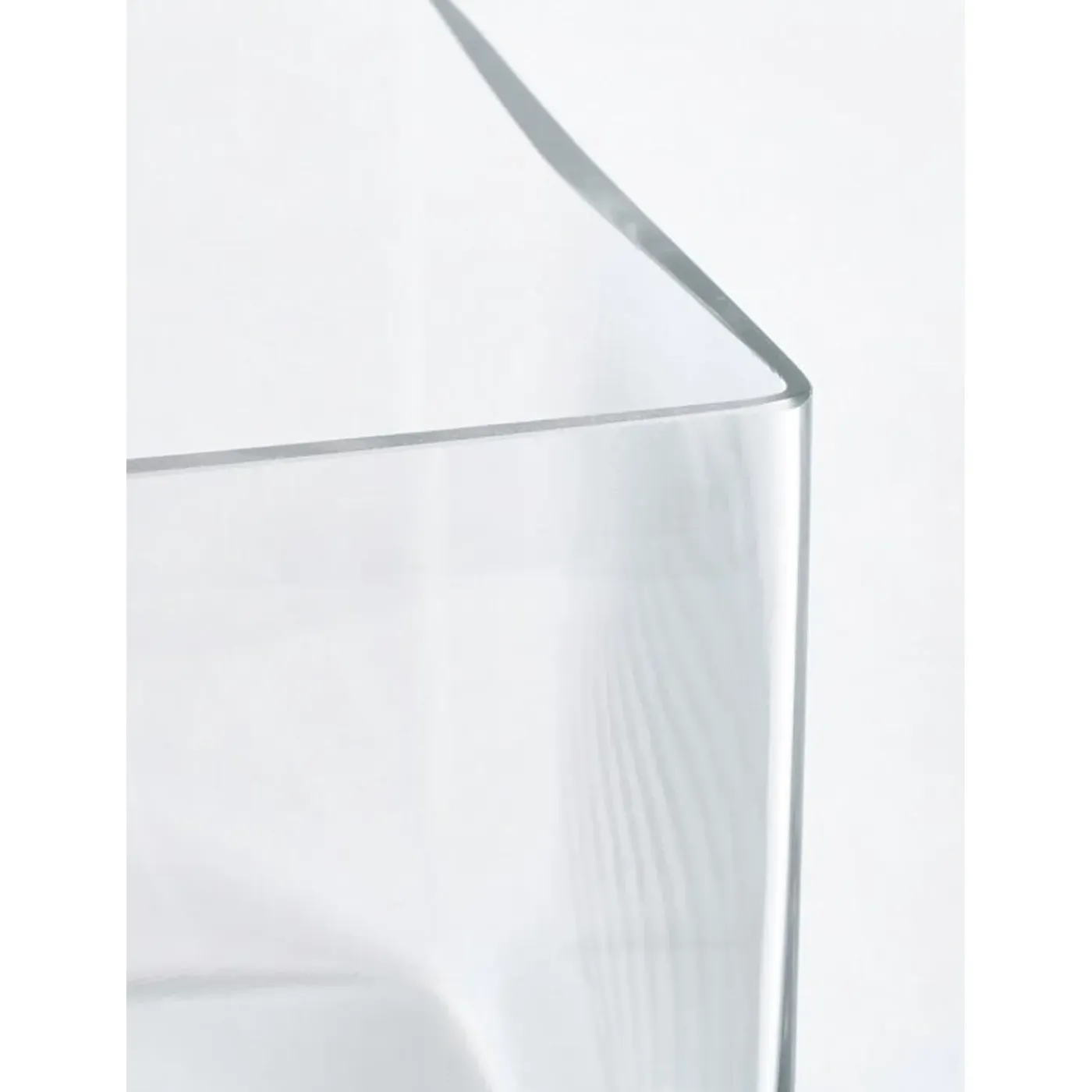 Mica Decorations Vaas - Vierkant - Glas - 20 Cm