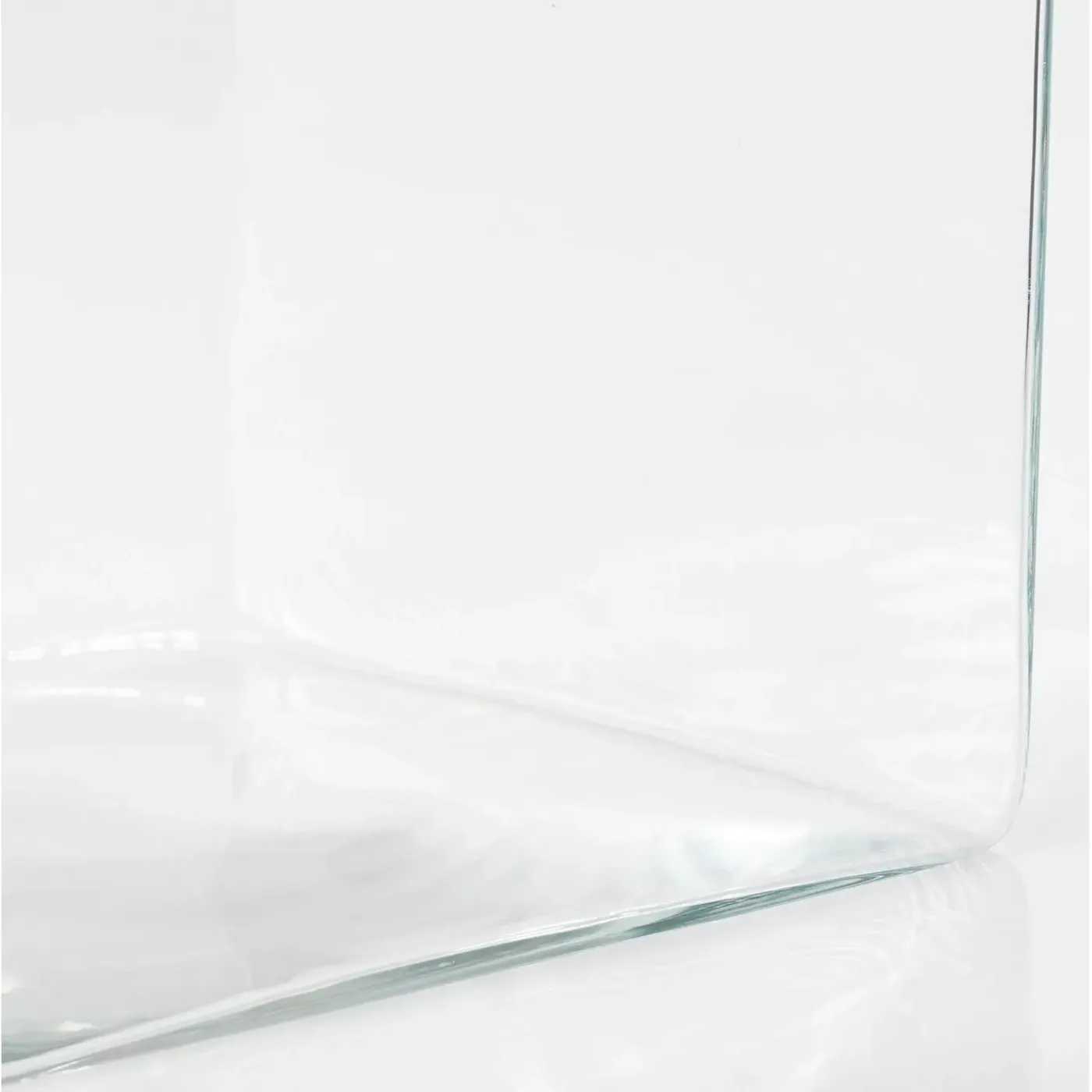Mica Decorations Vaas - Vierkant - Glas - 20 Cm