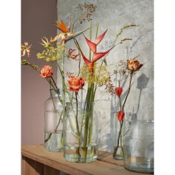Mica Decorations Vienne Vaas Transparant - H20xd21cm