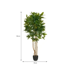 Mica Decorations Vingerplant In Pot Groen - H150xd70cm