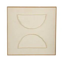 Mica Wanddecoratie Beige 60x60 Cm