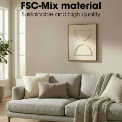Mica Wanddecoratie Beige 60x60 Cm