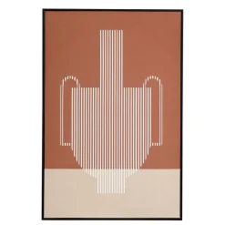 Mica Wanddecoratie Donkerbruin 90x60 Cm