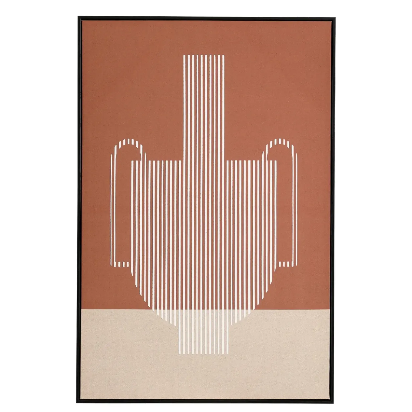 Mica Wanddecoratie Donkerbruin 90x60 Cm