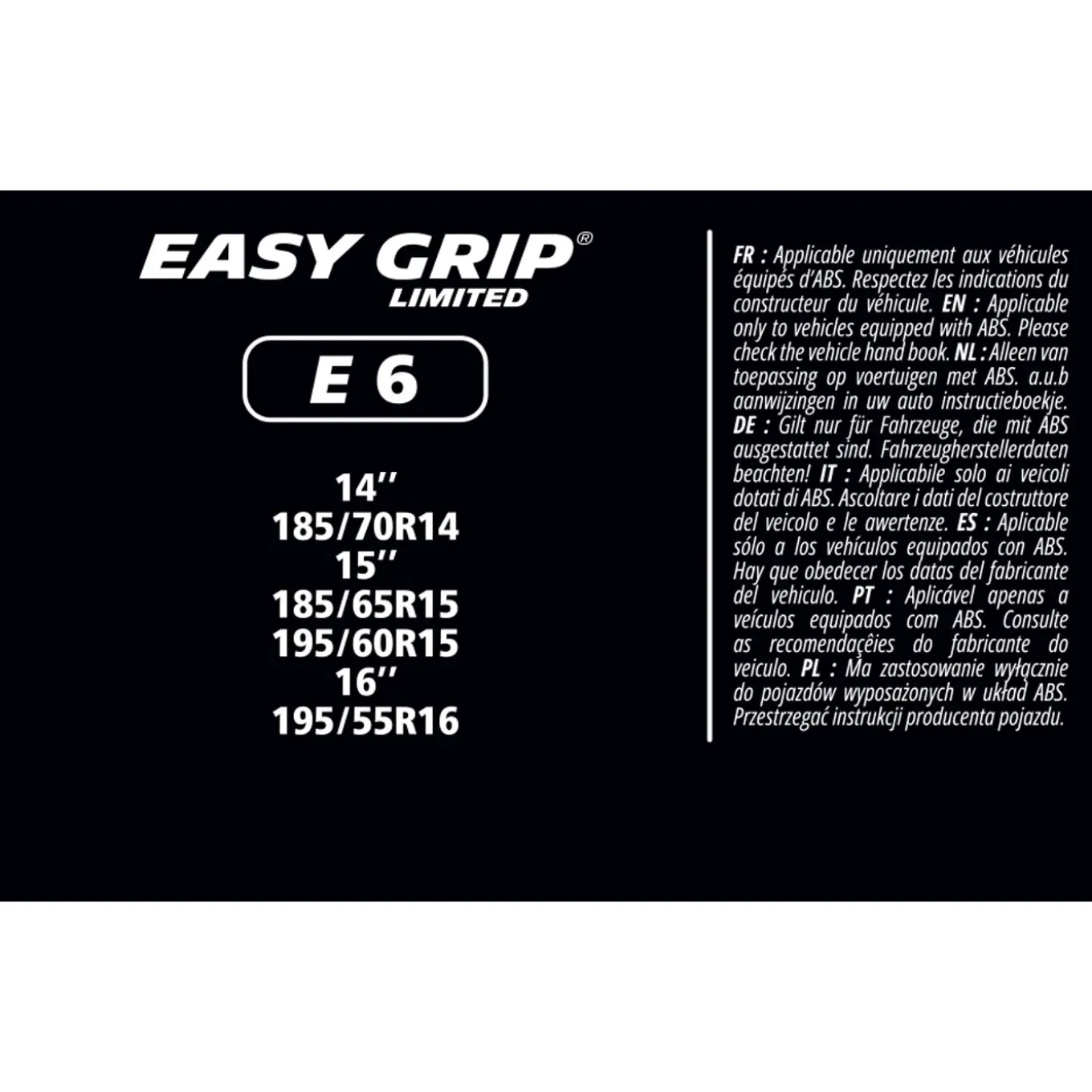 Michelin Easy Grip Limited Sneeuwkettingen - Eg-e6