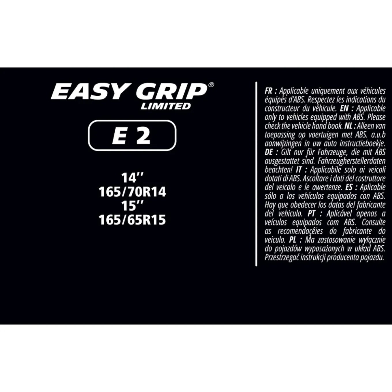 Michelin Easy Grip Limited Sneeuwkettingen - Eg-e2