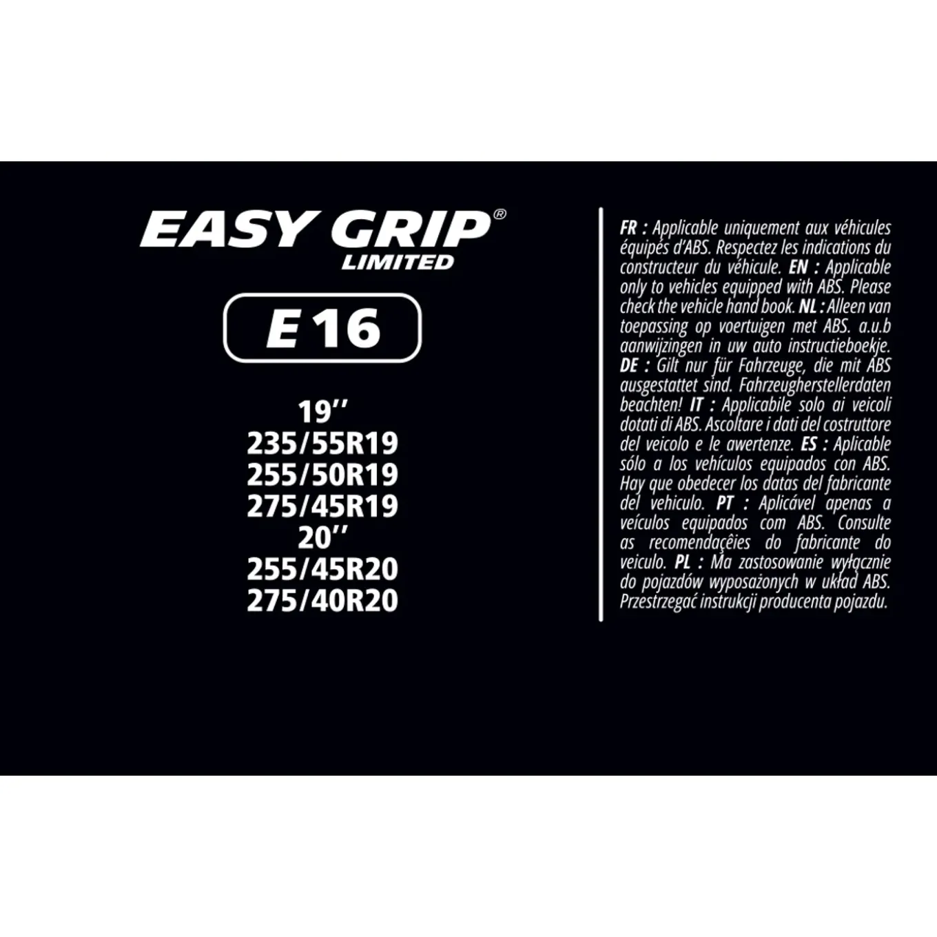 Michelin Easy Grip Limited Sneeuwkettingen - Eg-e16