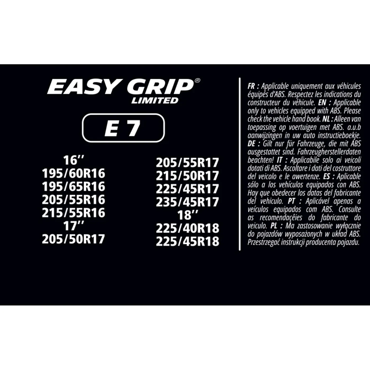 Michelin Easy Grip Limited Sneeuwkettingen - Eg-e7
