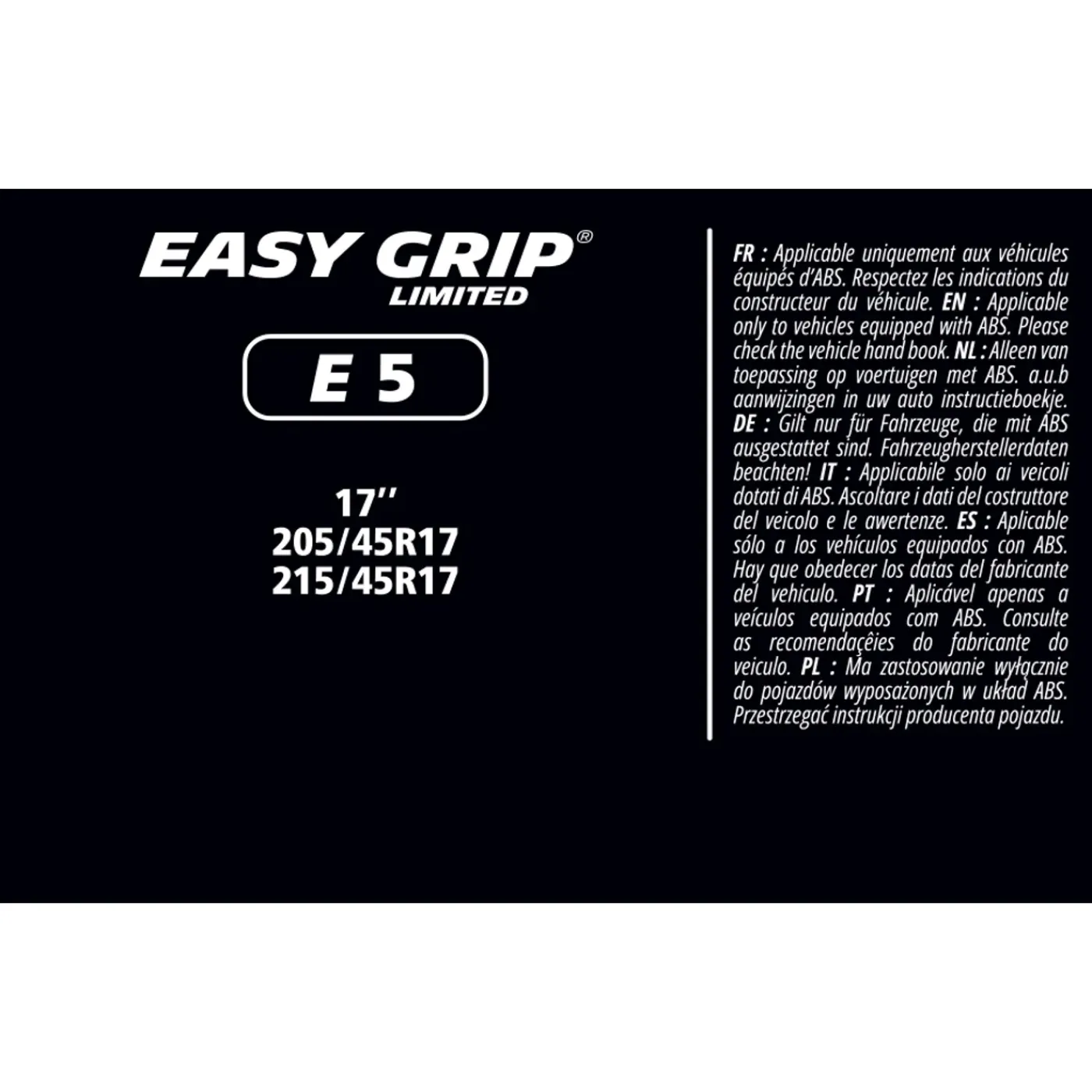 Michelin Easy Grip Limited Sneeuwkettingen - Eg-e5