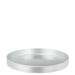 Overig Mila Decoratiebord - Gerecycled Plastic - Zilver - D 27cm