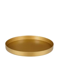 Mila Decoratiebord - Gerecycled Plastic - Goud - D 32cm