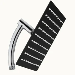 Milton Accessories Milton Regendouchekop Xl Deluxe - 28 Cm - Zwart - Douchekop Met Slang En Houder