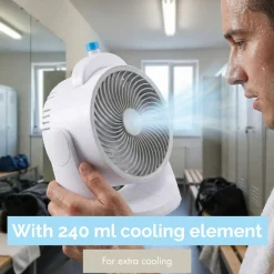 Mini Tafelventilator Met Koelelement - Verstelbaar
