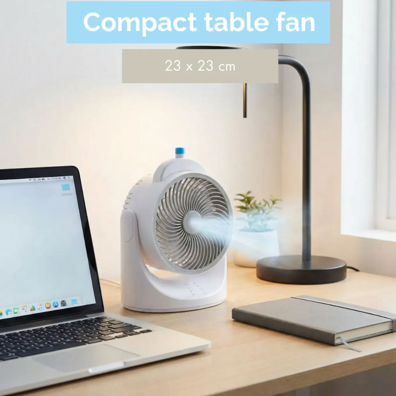 Mini Tafelventilator Met Koelelement - Verstelbaar
