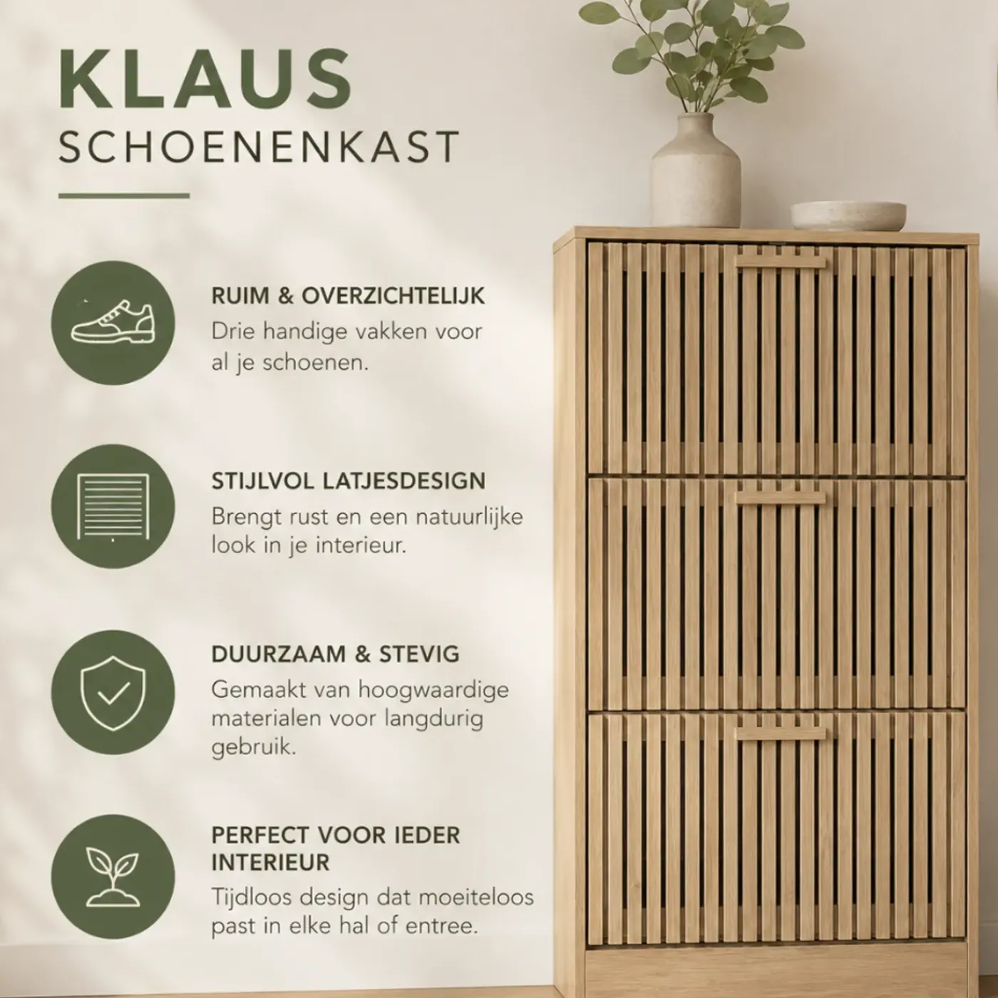 MISOU Schoenenkast Met Deuren En Lades 113x60cm Schoenenrek Hal Kast Opbergsysteem Bruin 12 Paar...