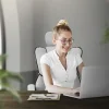 ML-Design ergonomische bureaustoel, lichtgrijs, in hoogte verstelbare bureaustoel