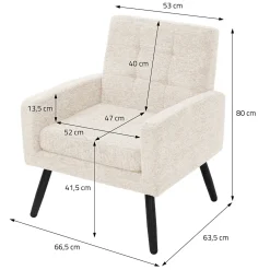 Ml-design - Fauteuil Stoel - Beige - Gevlochten Bekleding Stalen Frame 150 Kg Voor Relax