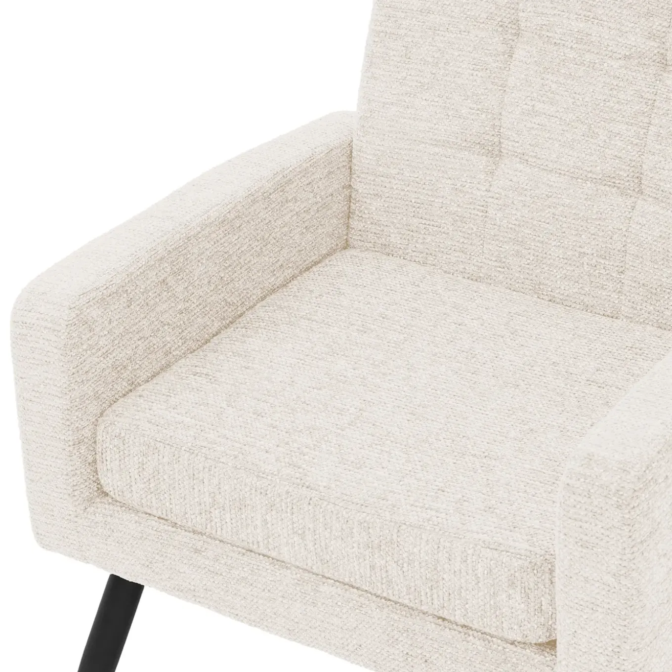 Ml-design - Fauteuil Stoel - Beige - Gevlochten Bekleding Stalen Frame 150 Kg Voor Relax