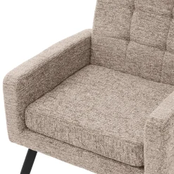 ML-Design - Fauteuil Stoel - Bruin - Gevlochten Bekleding Stalen Frame 150 Kg Voor Relax