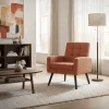 Ml-design - Fauteuil Stoel - Rood - Gevlochten Bekleding Stalen Frame 150 Kg Voor Relax