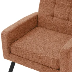 Ml-design - Fauteuil Stoel - Rood - Gevlochten Bekleding Stalen Frame 150 Kg Voor Relax