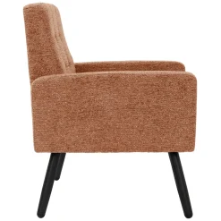 Ml-design - Fauteuil Stoel - Rood - Gevlochten Bekleding Stalen Frame 150 Kg Voor Relax