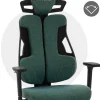 Ml-design Gamingstoel Ergonomische Stof Groen Met 3d Armleuningen Hoofdsteun Lendensteun