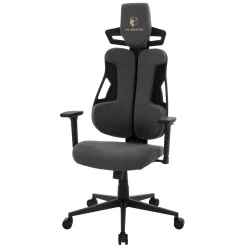 Ml-design Gamingstoel Ergonomische Stof Grijs Met 3d Armleuningen Hoofdsteun Lendensteun