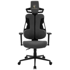 Ml-design Gamingstoel Ergonomische Stof Grijs Met 3d Armleuningen Hoofdsteun Lendensteun